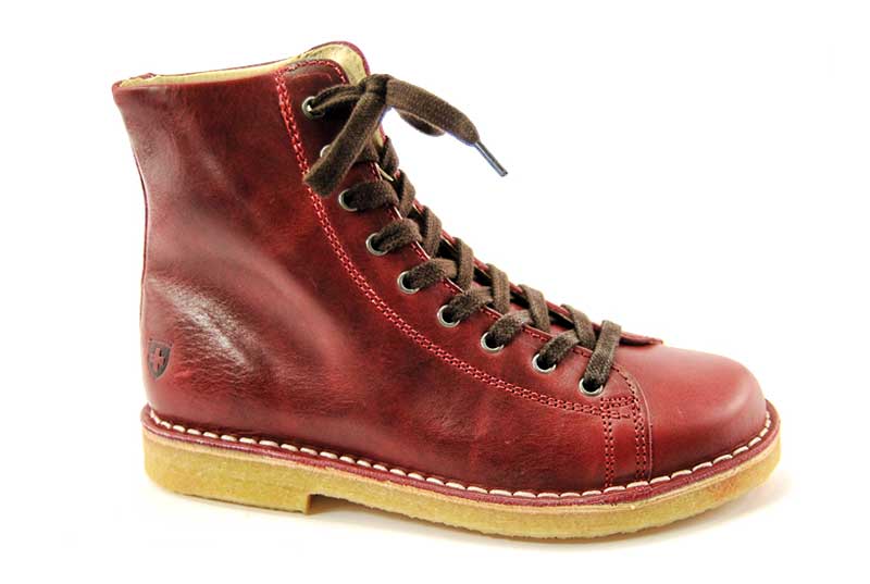 GRÜNBEIN NOA - CALF-HIGH RETRO LACE-UP BOOTS